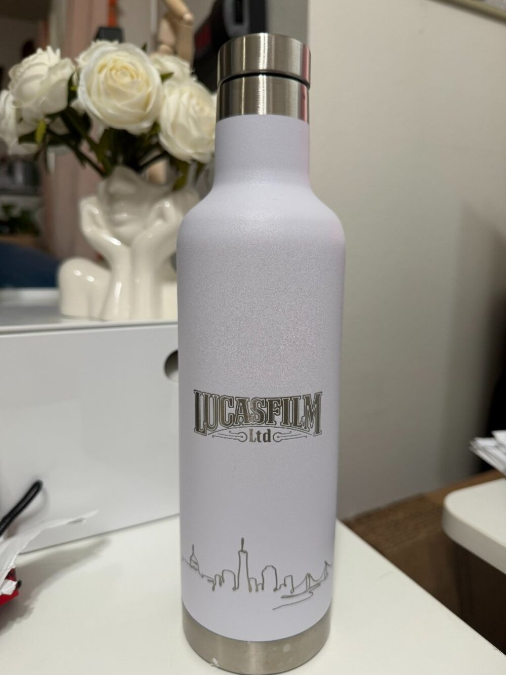 Lucasfilm Ltd Employee Exclusive h2go Water Bottle San Francisco Skyline